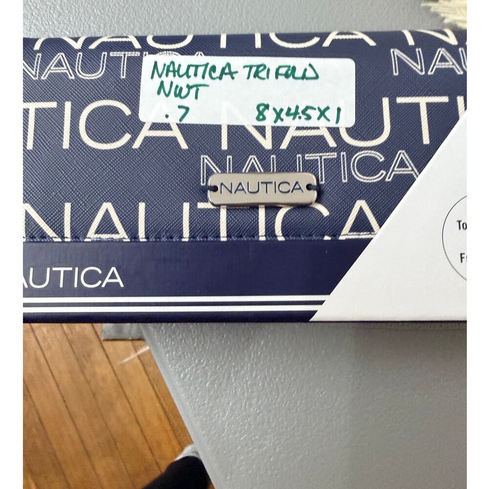 Nautica Money Manager Trifold Wallet – NWT – RFID – Indigo – Logo – Coin Pocket - Picture 8 of 8